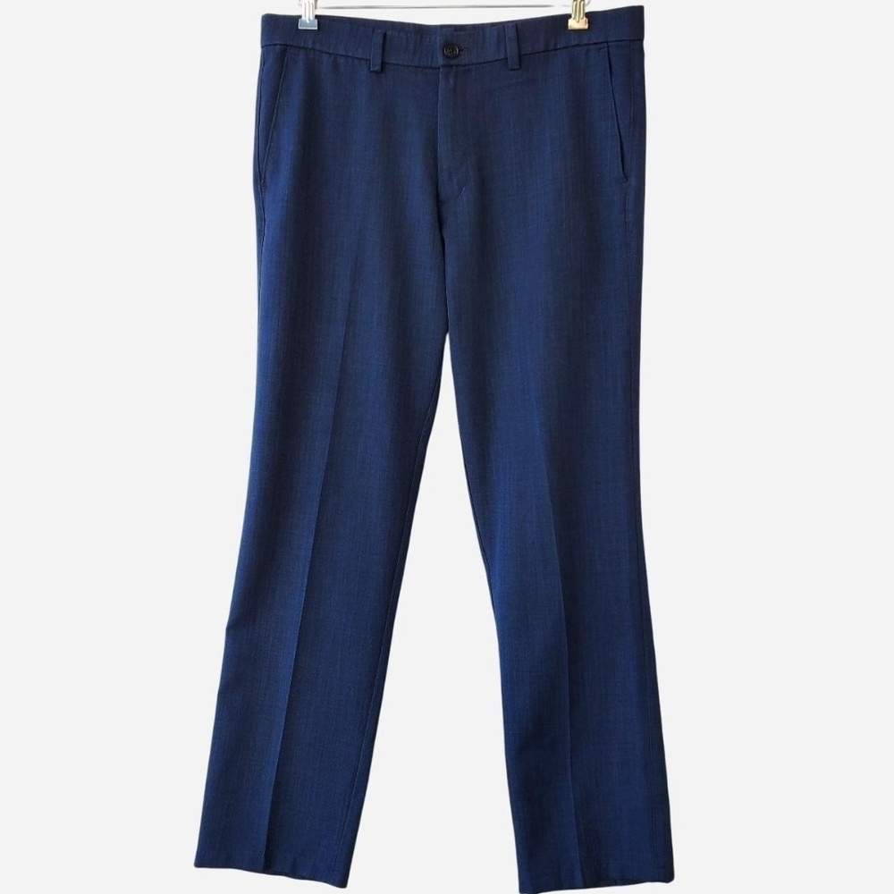 Vtg Hagger H26 Trademark Brand Navy Blue Dress Pants